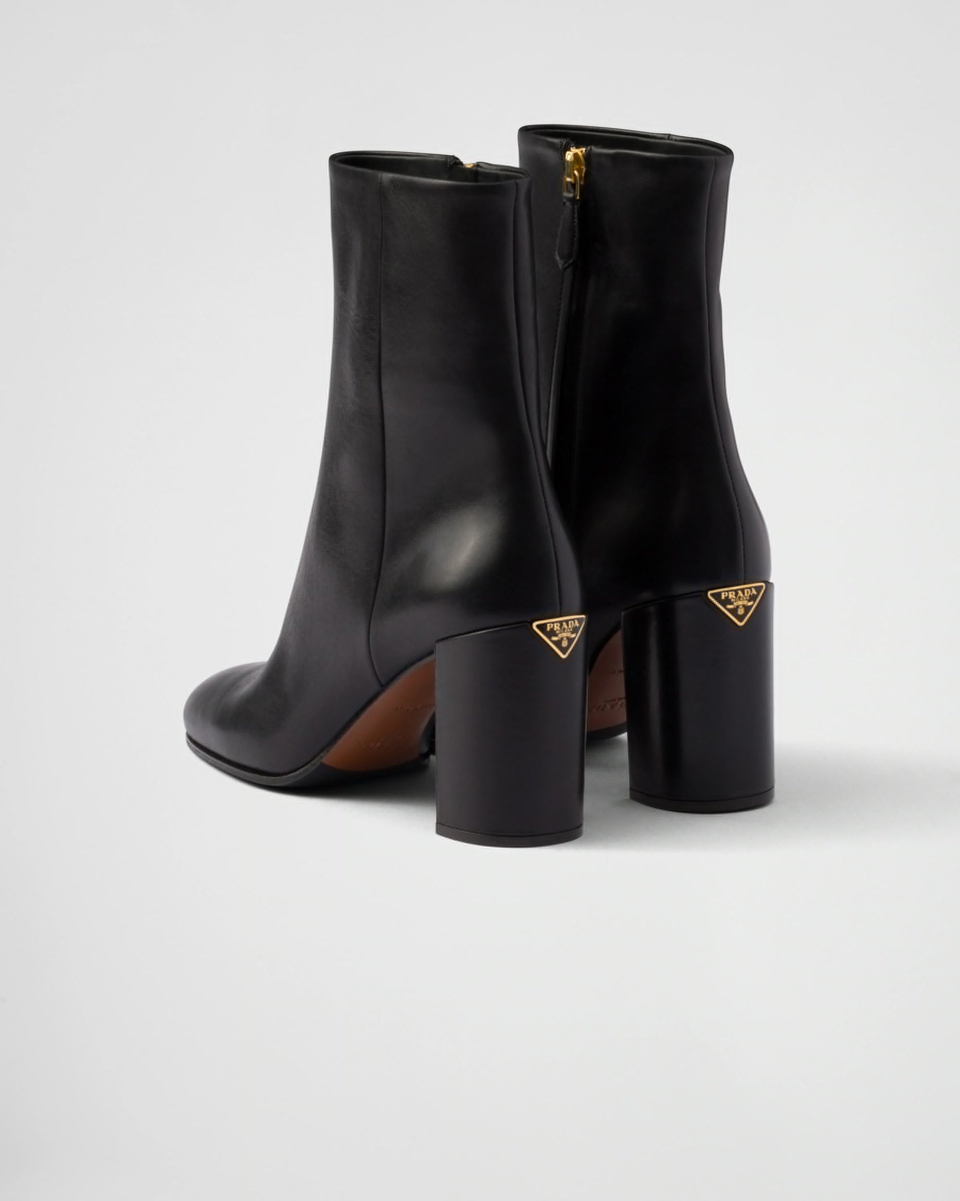Leather booties