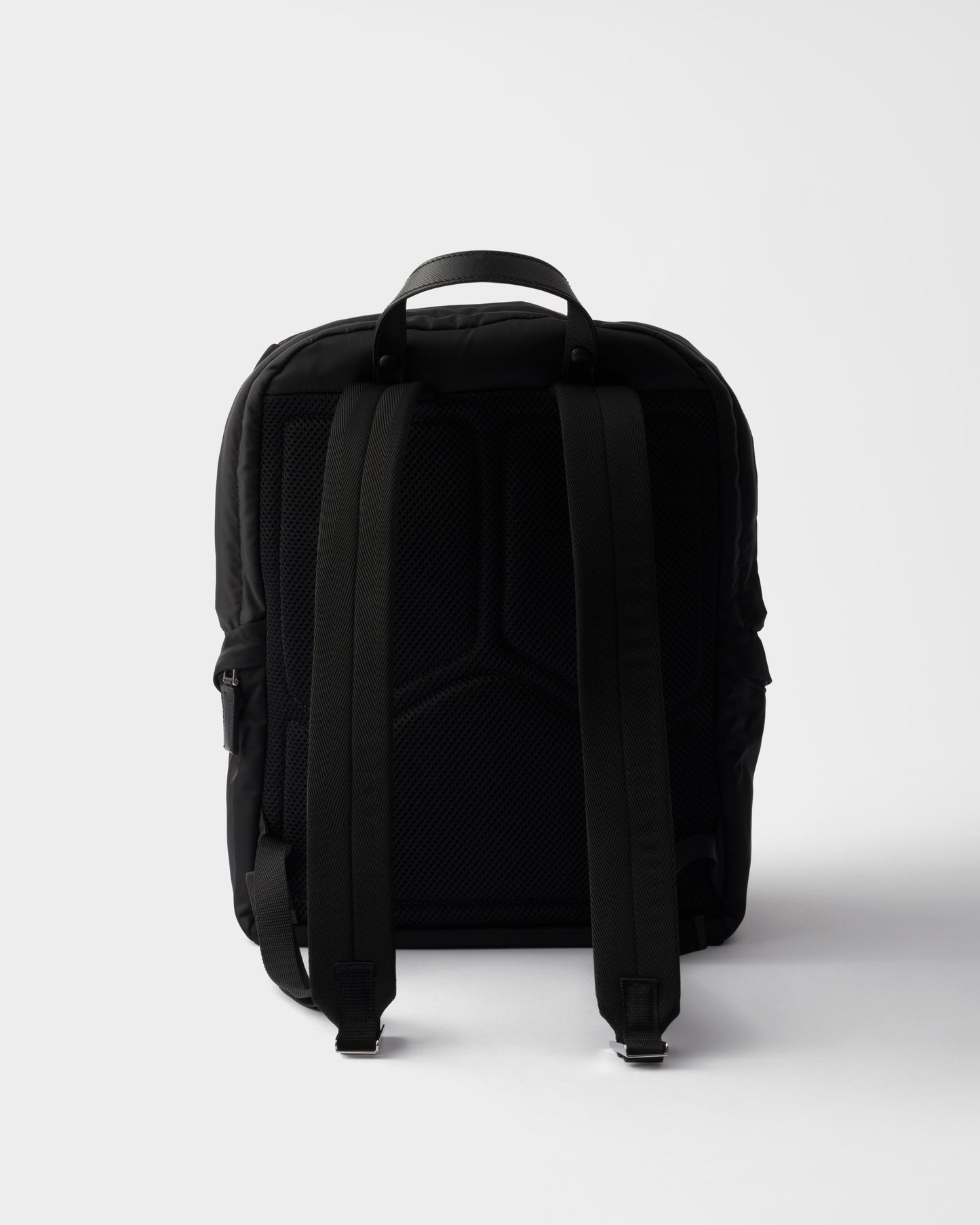 Re-Nylon and Saffiano leather backpack