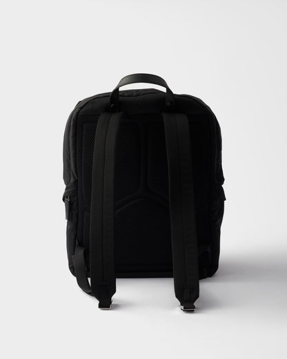 Re-Nylon and Saffiano leather backpack