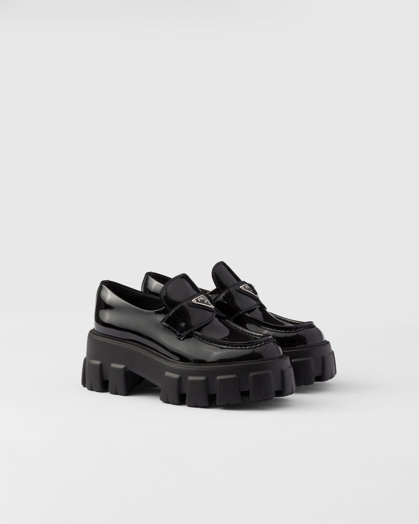 Monolith patent leather loafers