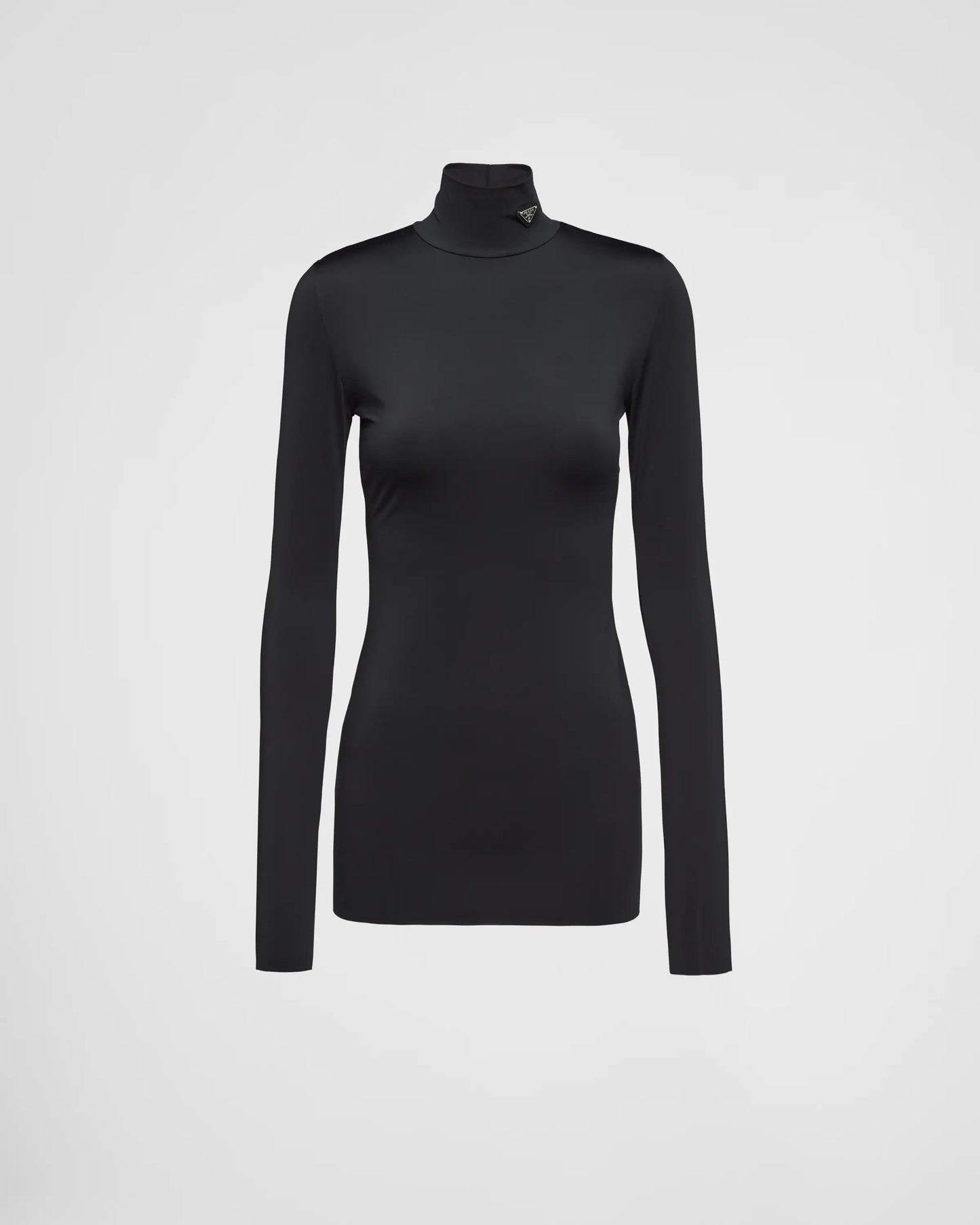 Jersey turtleneck top