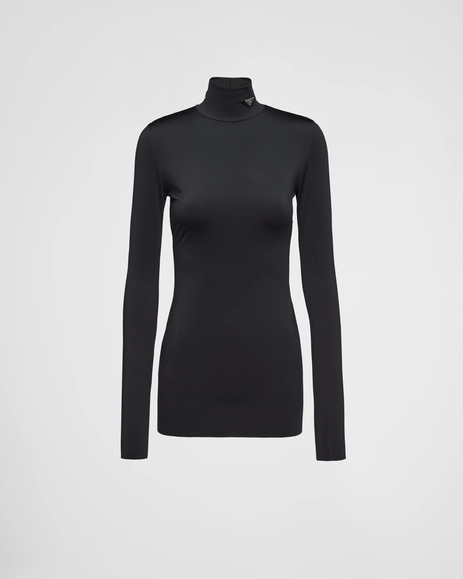 Jersey turtleneck top