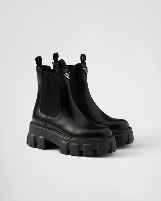 Monolith brushed leather Chelsea boots