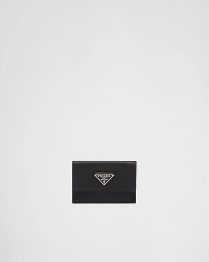 Saffiano leather card holder