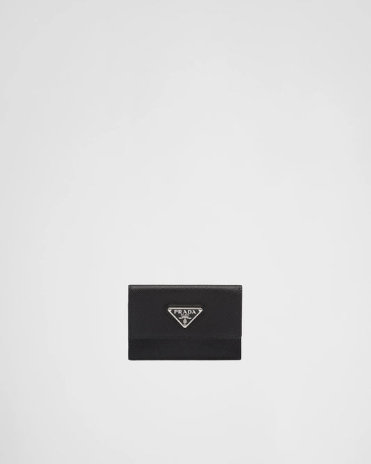 Saffiano leather card holder