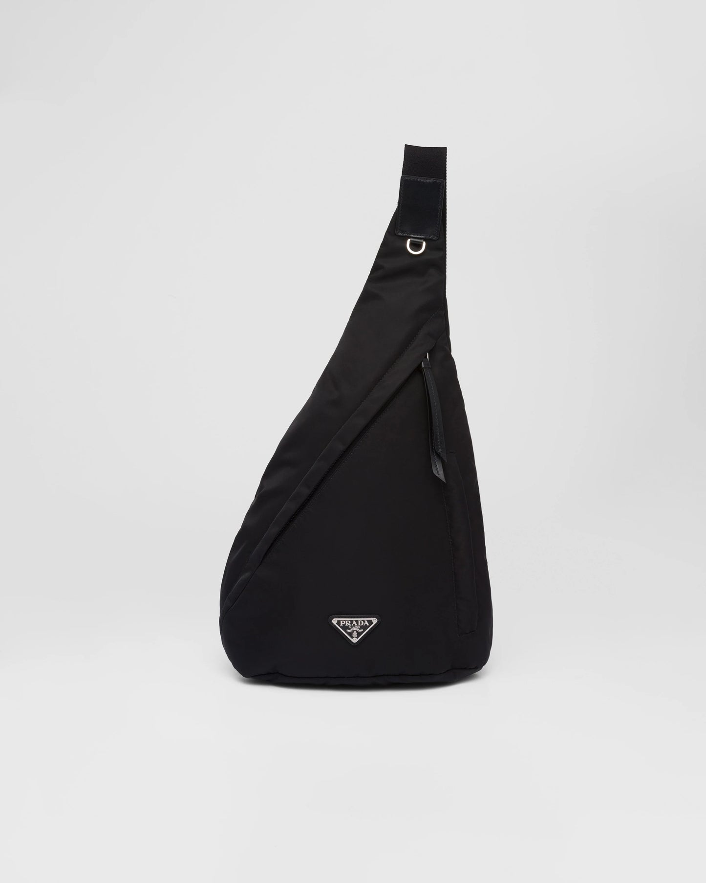 Re-Nylon and leather backpack