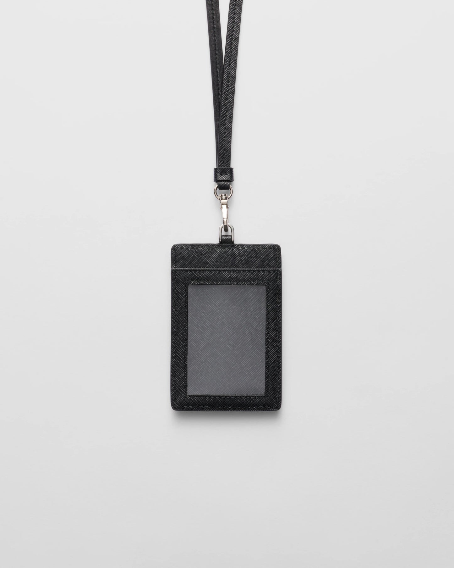 Saffiano Leather Badge Holder