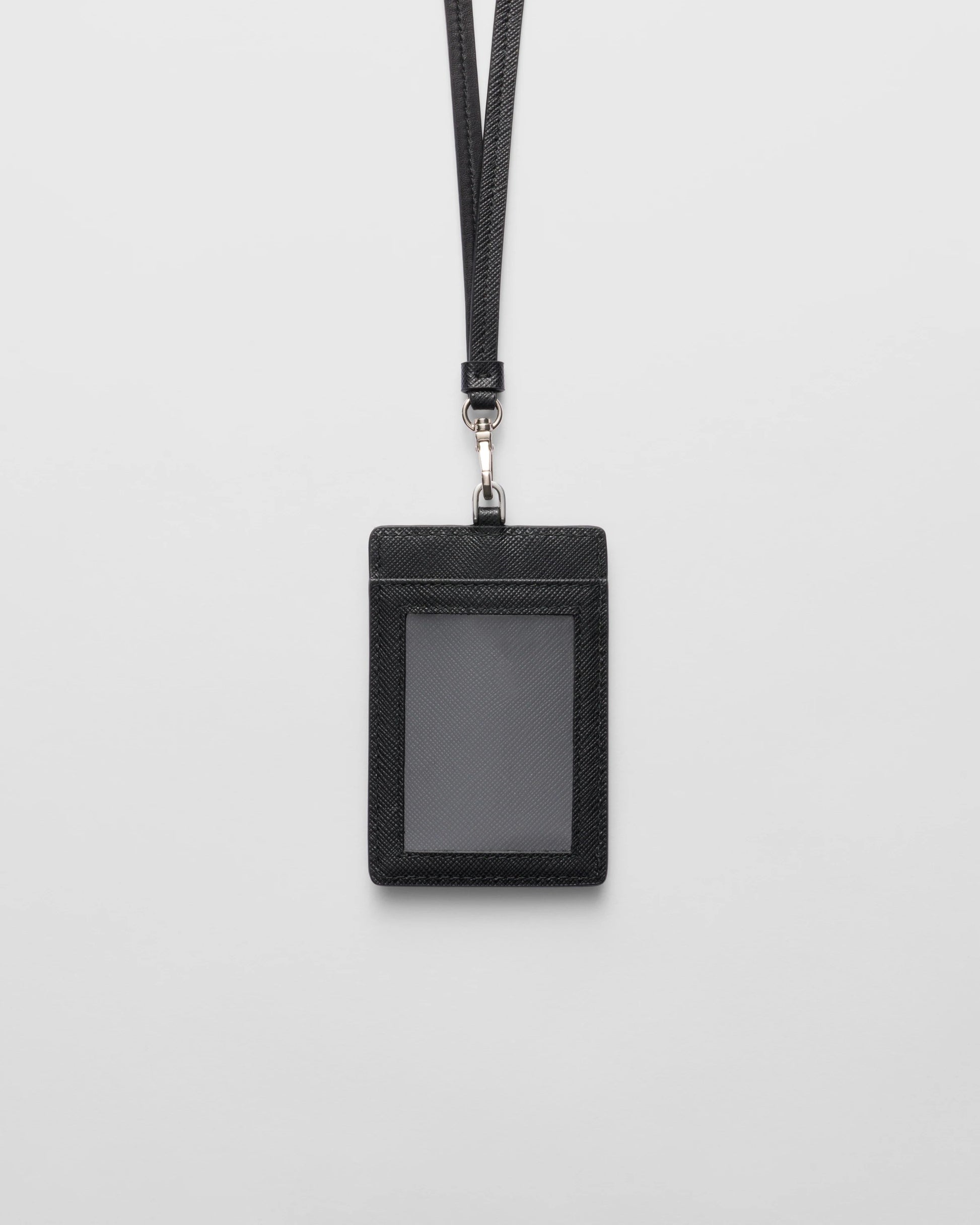 Saffiano Leather Badge Holder