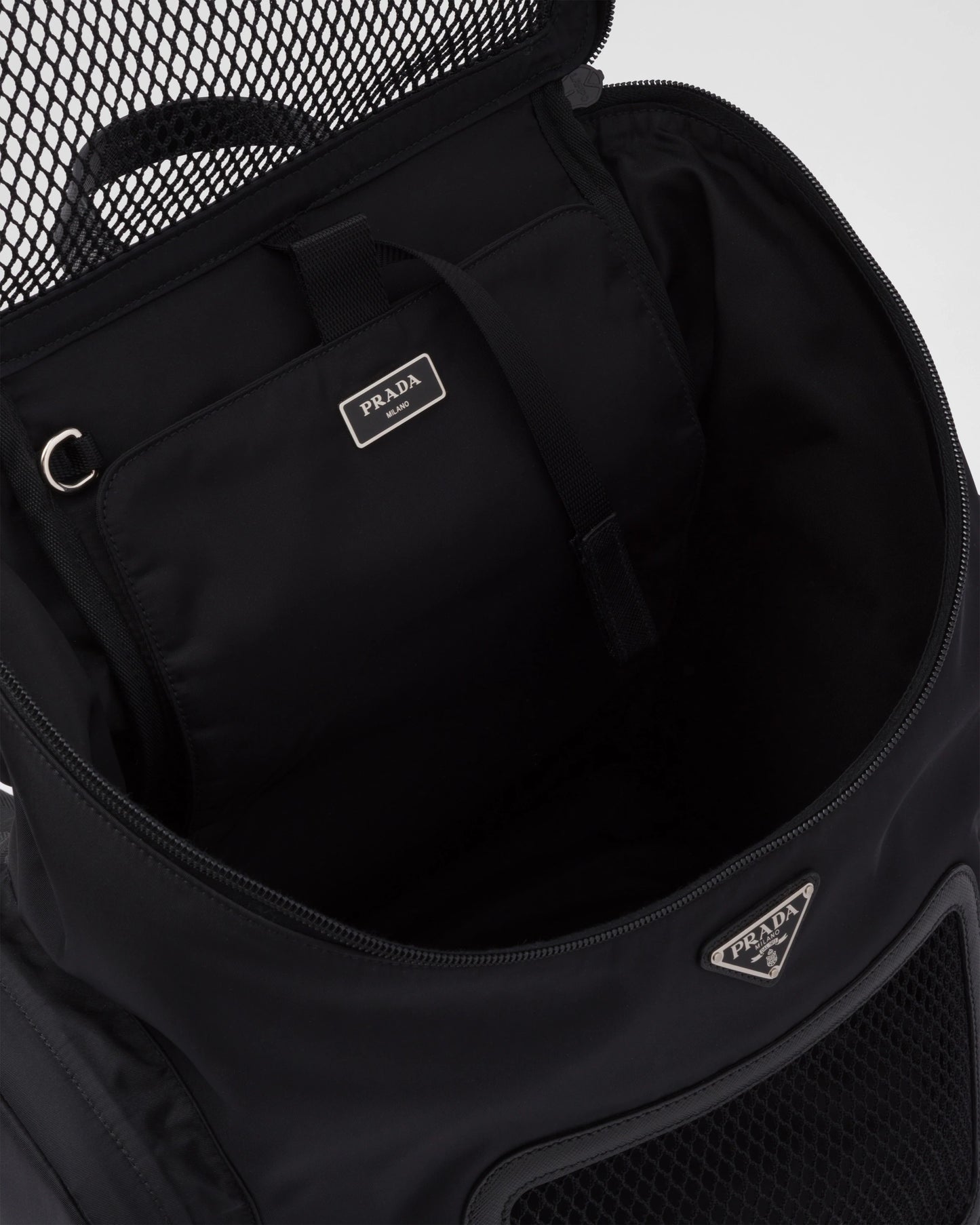 Re-Nylon and Saffiano leather pet bag