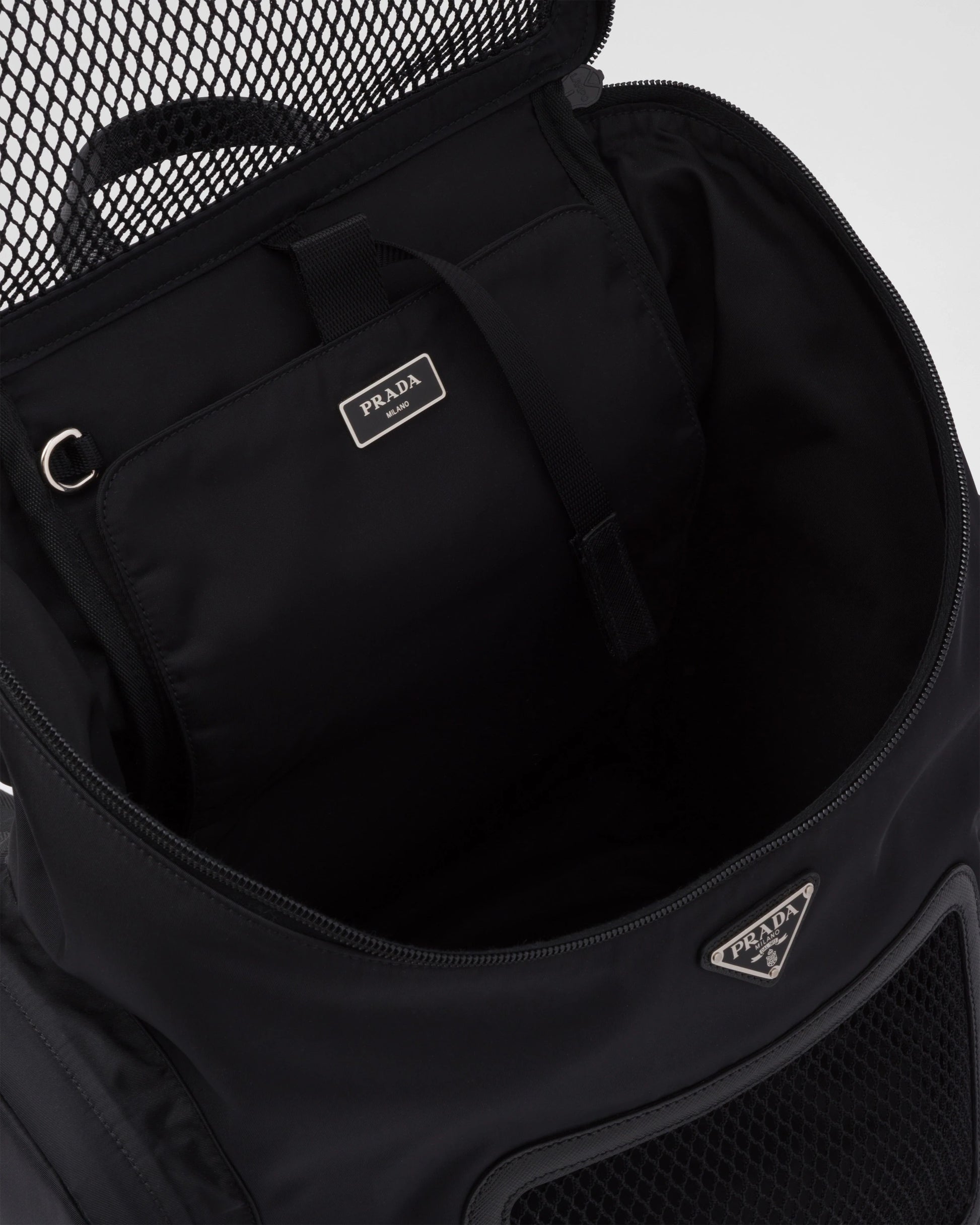 Re-Nylon and Saffiano leather pet bag