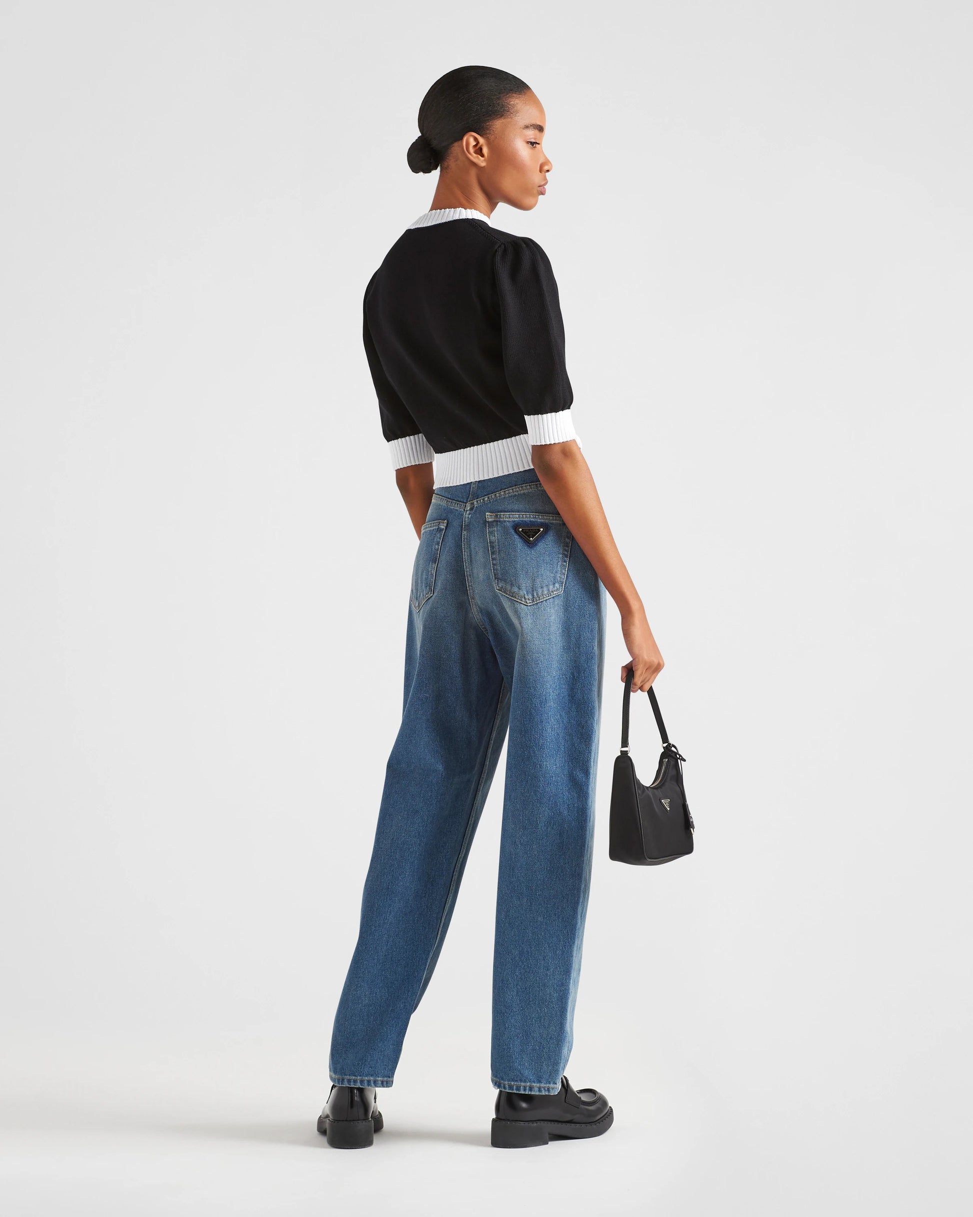 Cotton crew-neck sweater