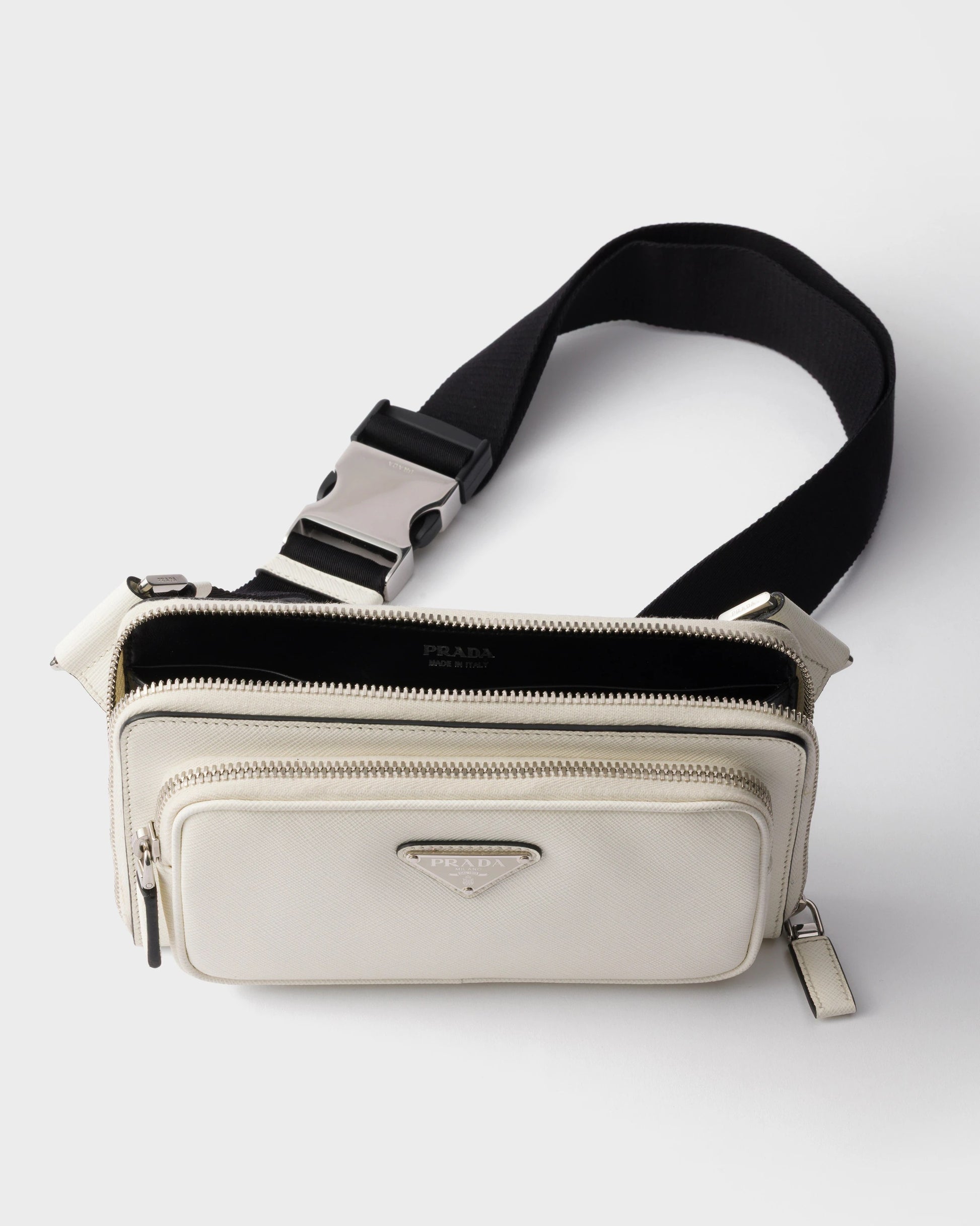 Saffiano leather belt bag