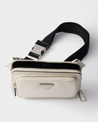 Saffiano leather belt bag