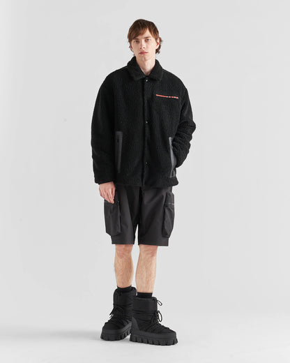 Fleece blouson jacket