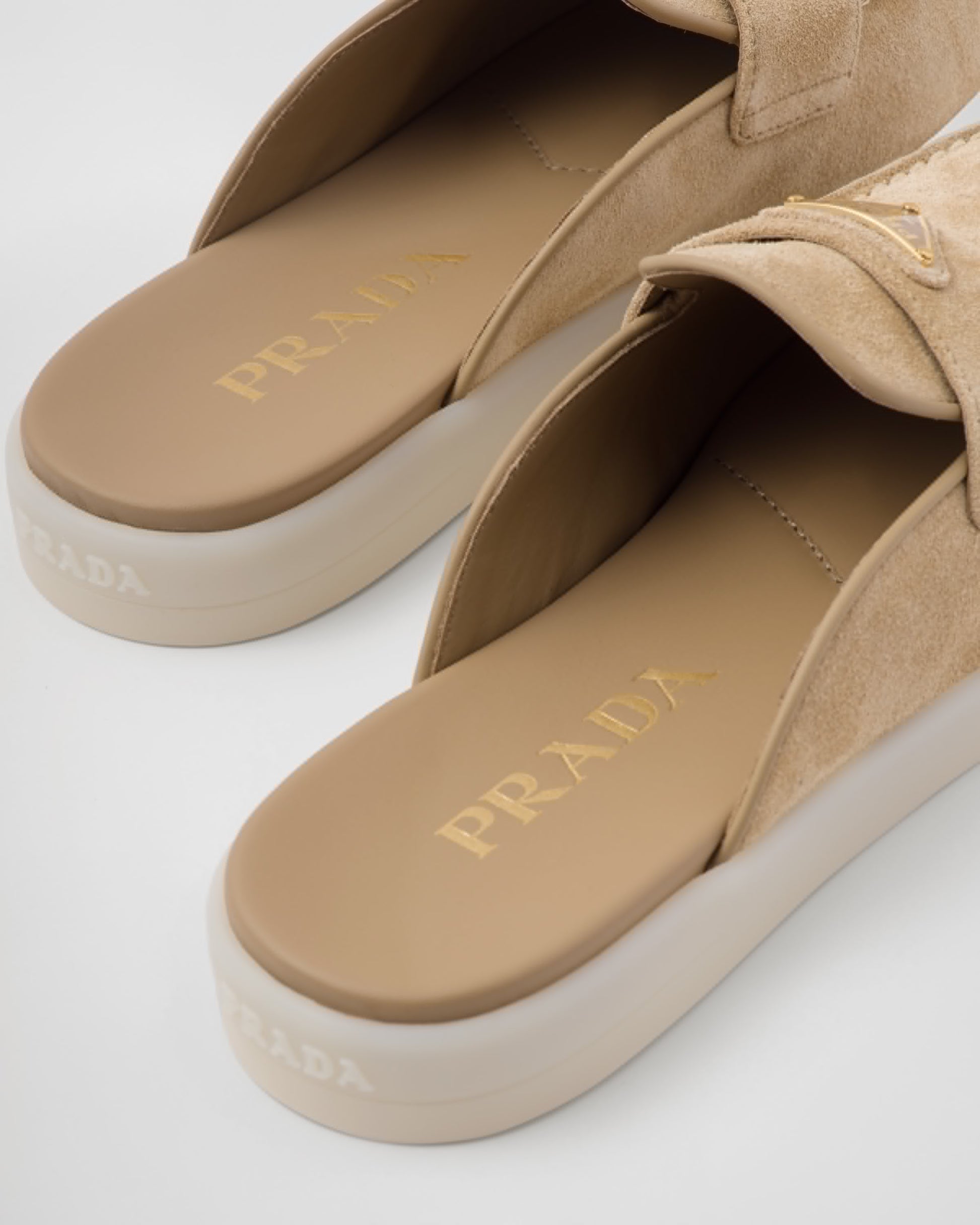 Suede mules