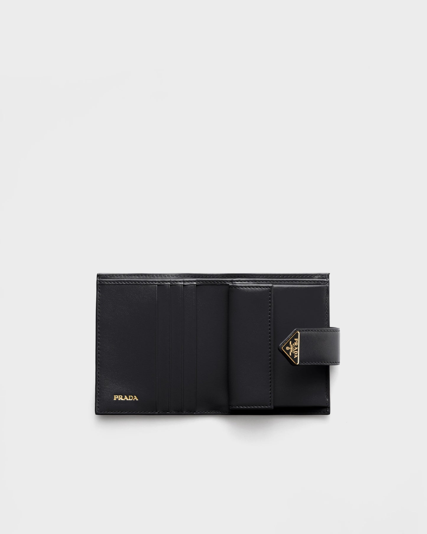 Small Saffiano and smooth leather wallet
