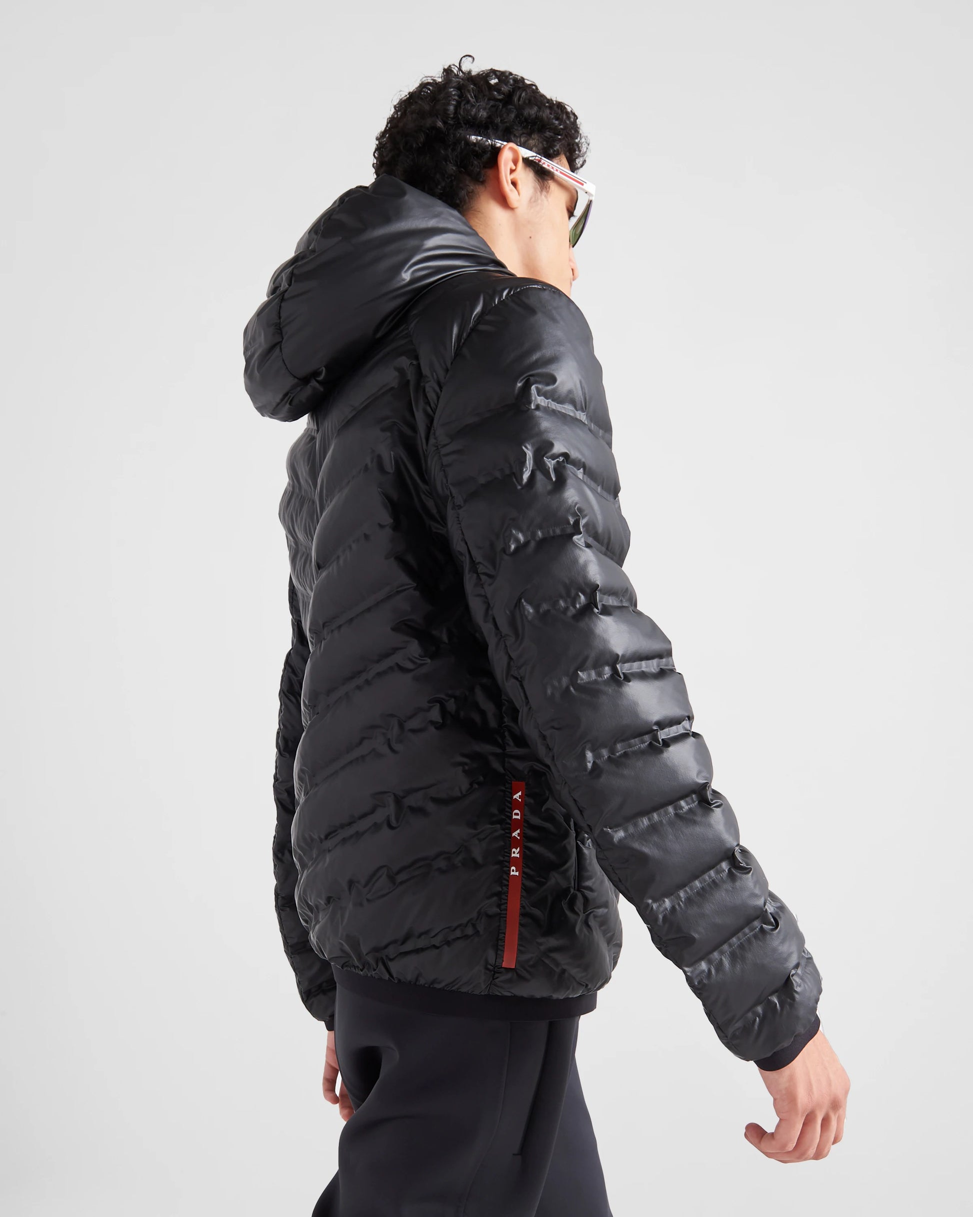 Light Re-Nylon Hooded Puffer Jacket