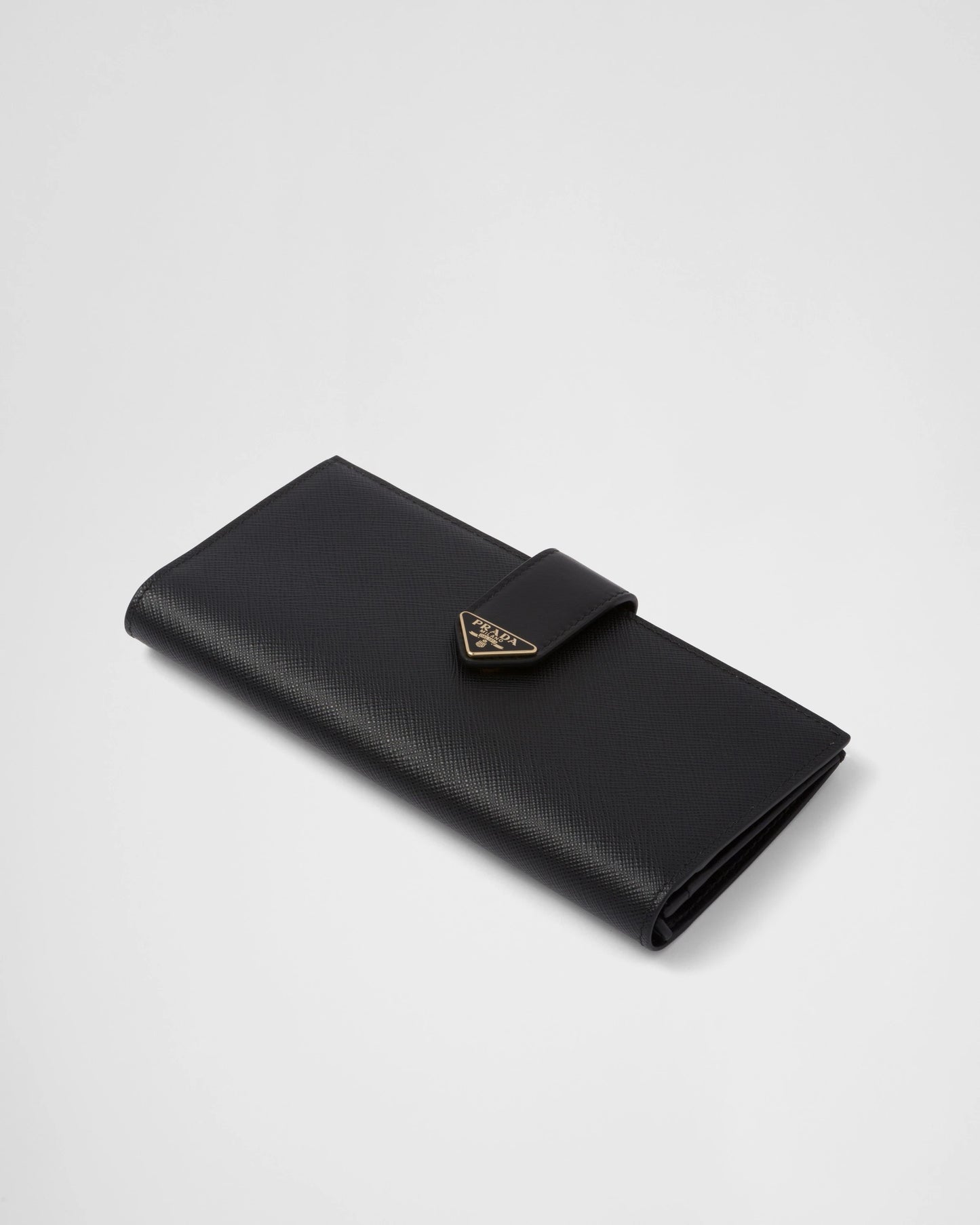 Large Saffiano and smooth leather wallet