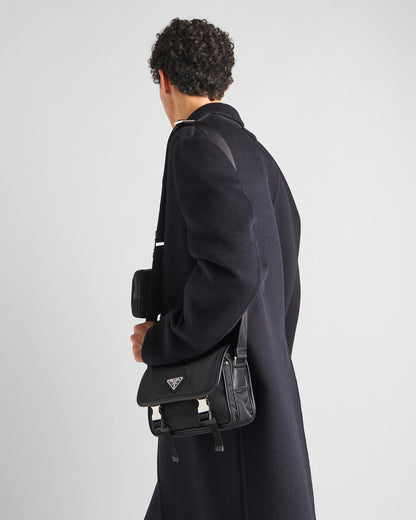 Re-Nylon and Saffiano leather shoulder bag