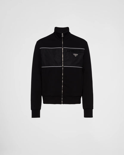 Sweatshirt with Re-Nylon details