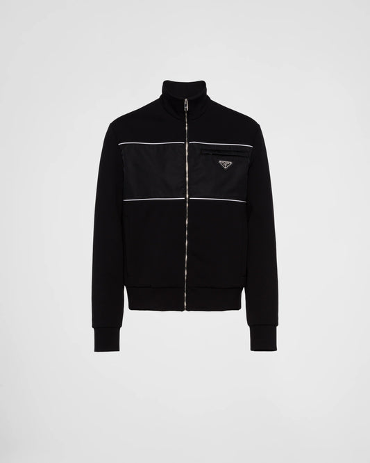 Sweatshirt with Re-Nylon details