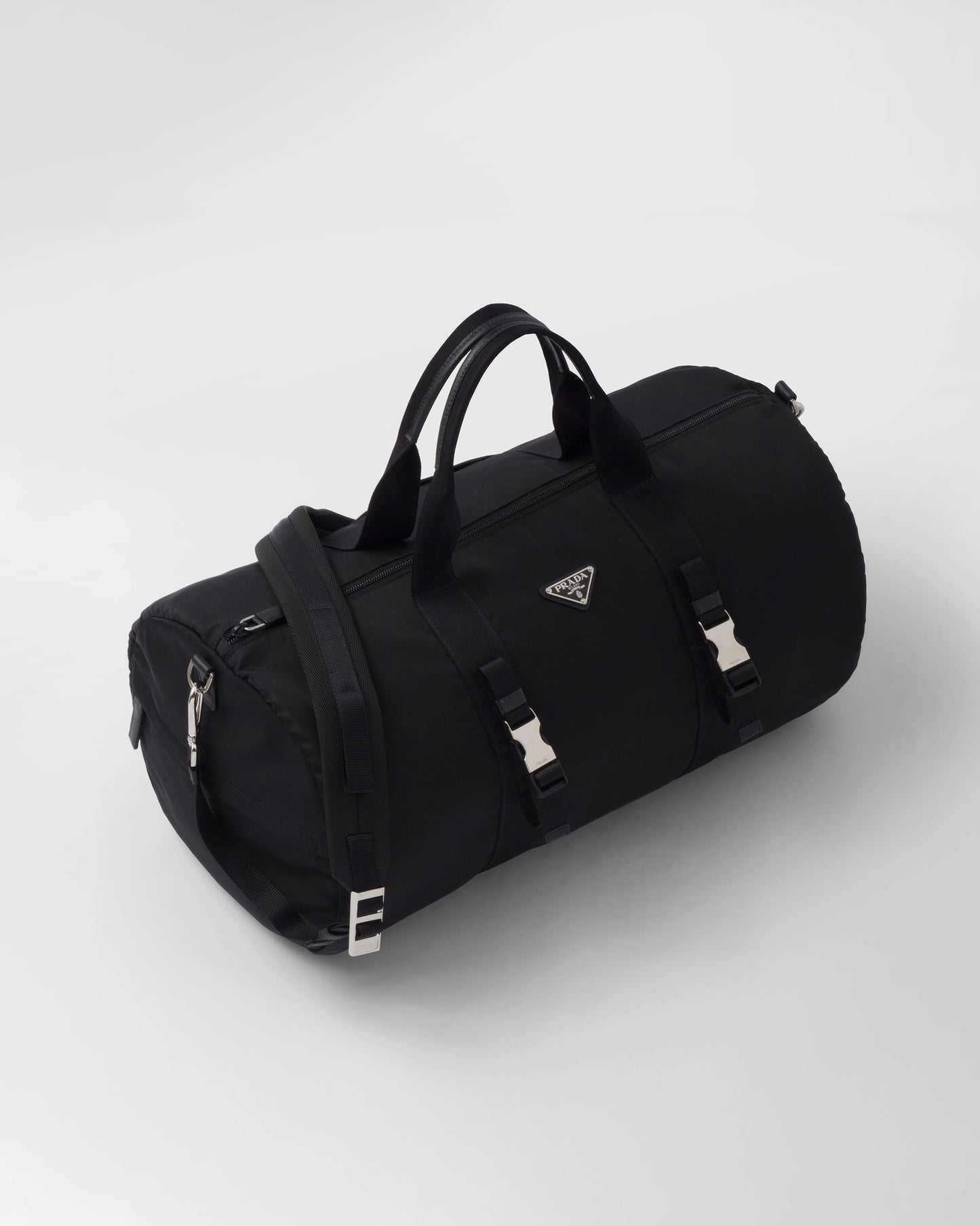 Re-Nylon and Saffiano leather duffle bag
