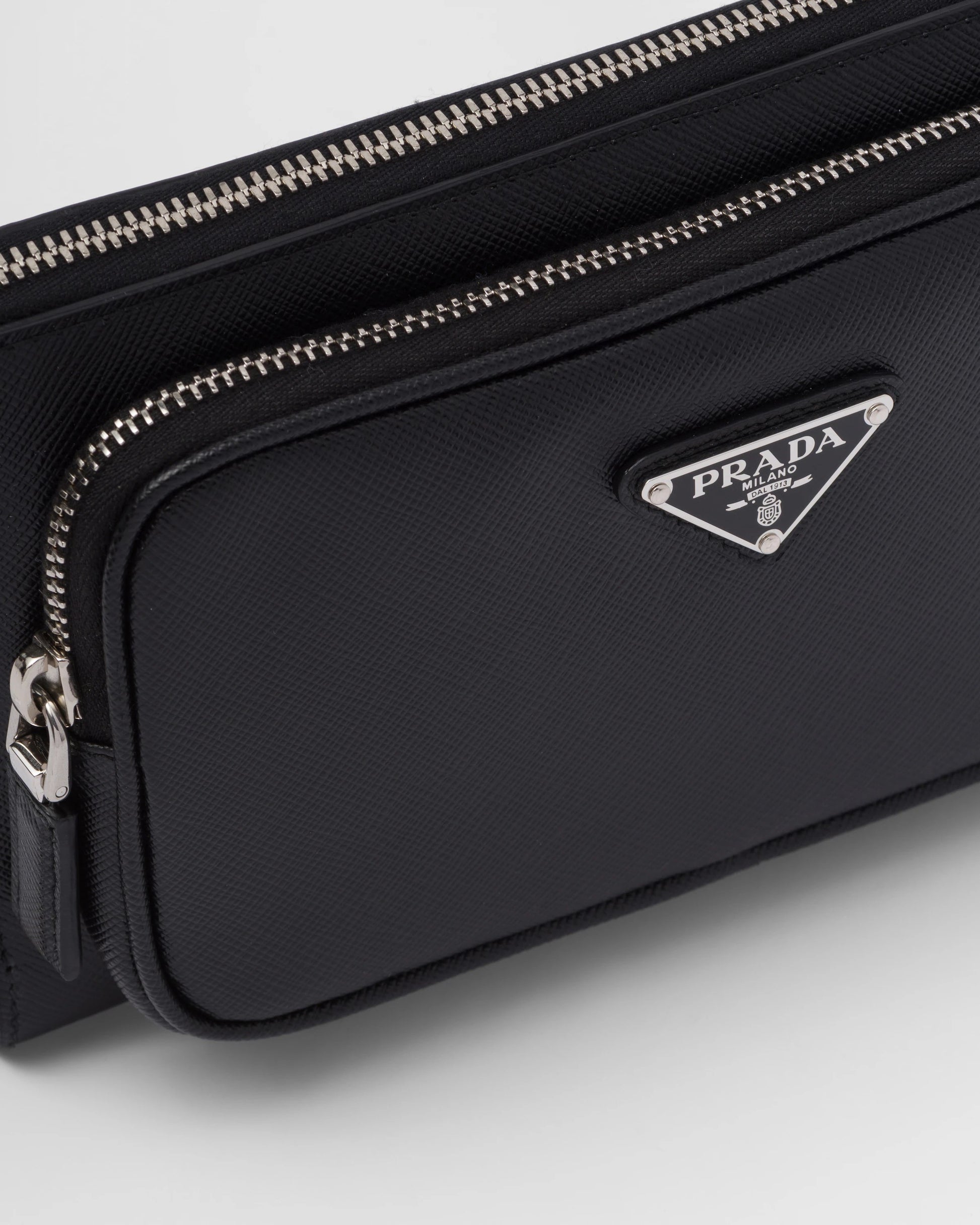 Saffiano leather belt bag