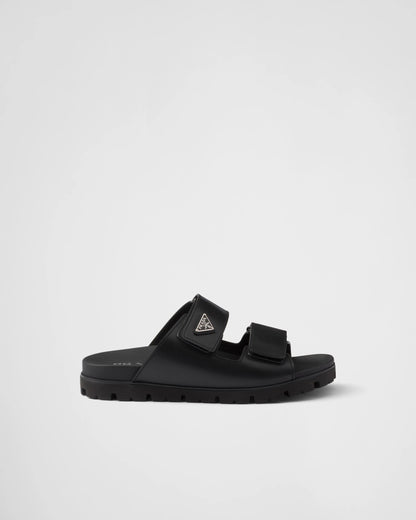 Leather strap sandals