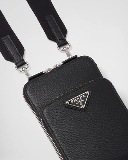 Saffiano leather smartphone case