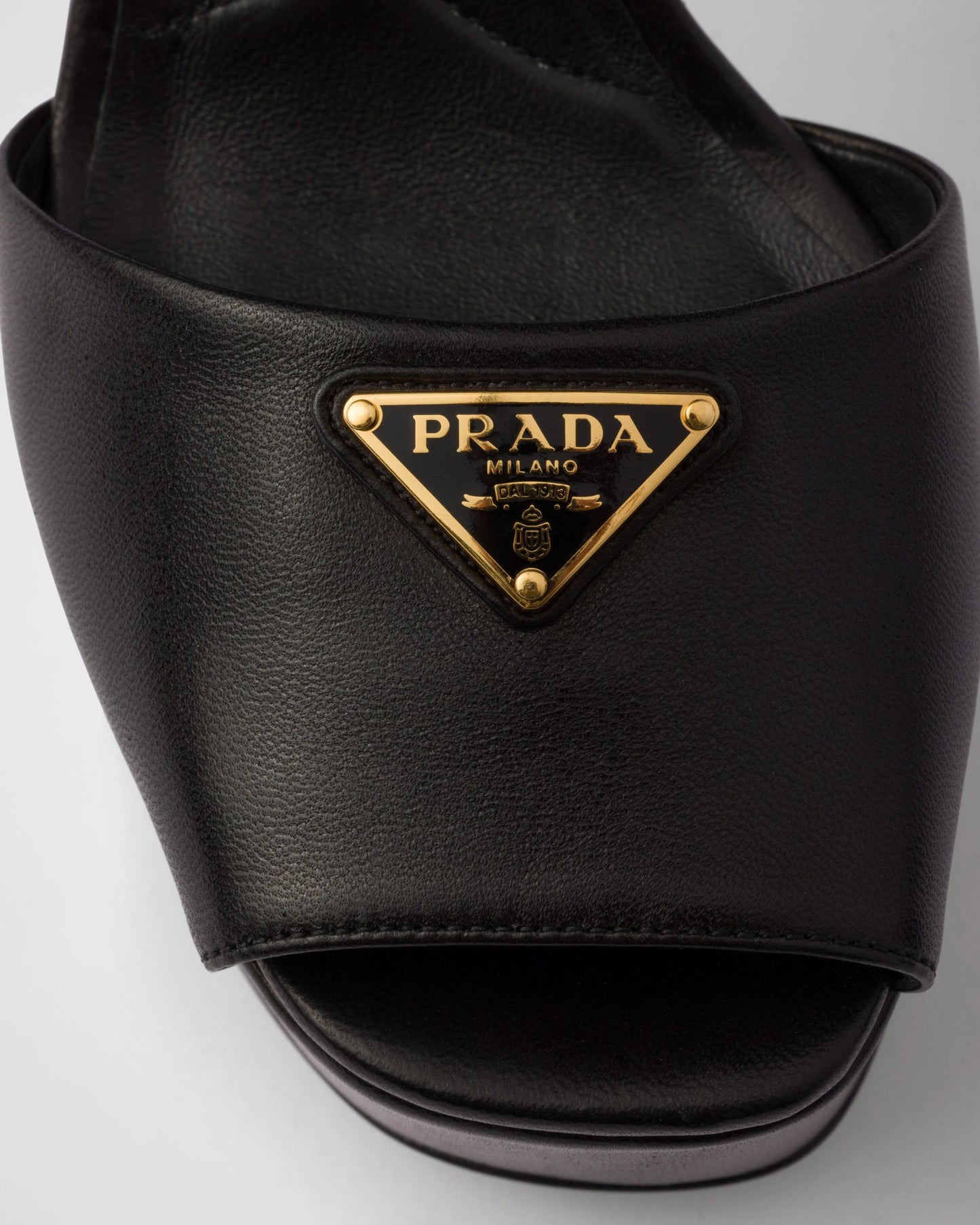 Nappa leather platform sandals