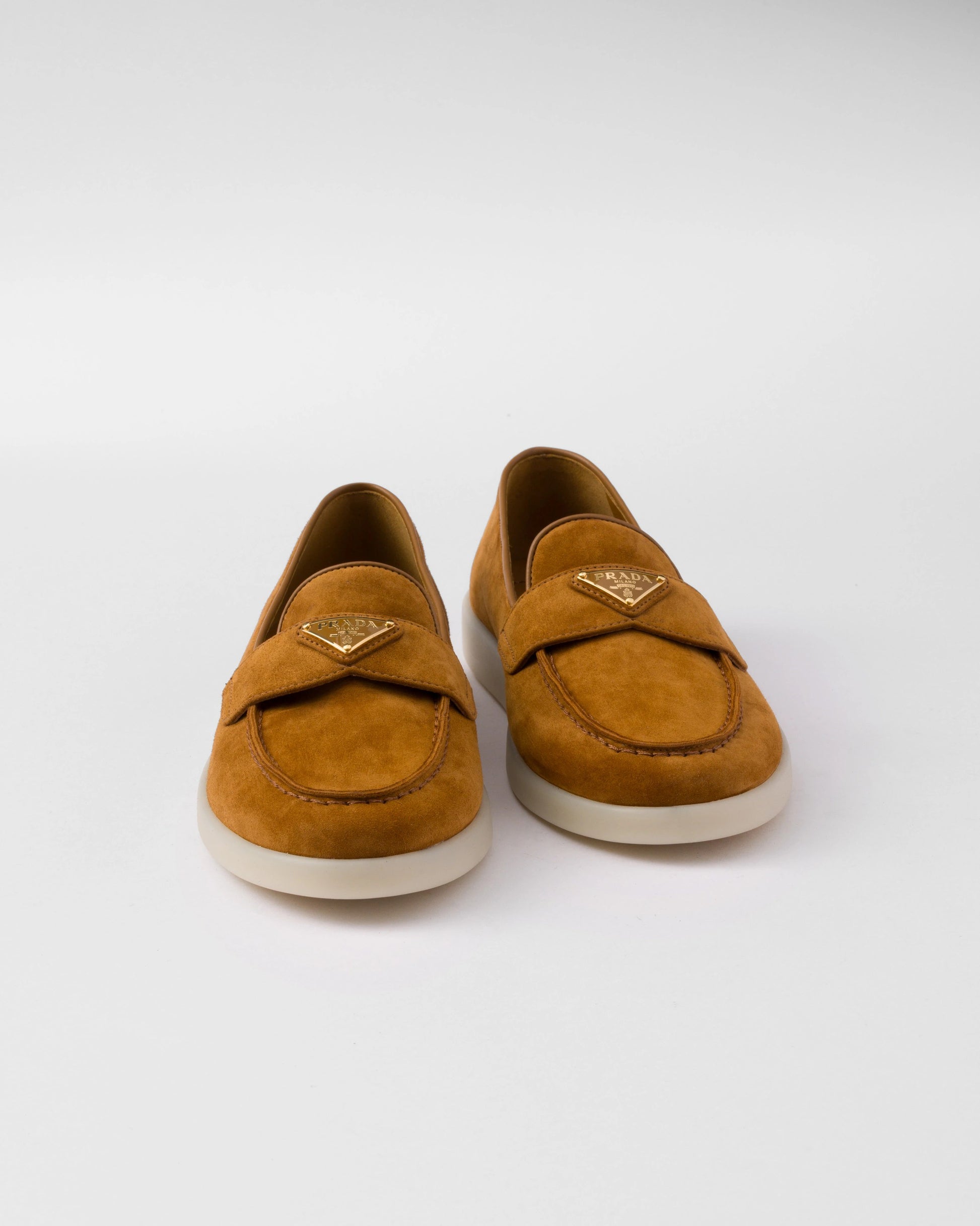 Suede leather loafers