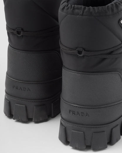 Re-Nylon gabardine après ski booties