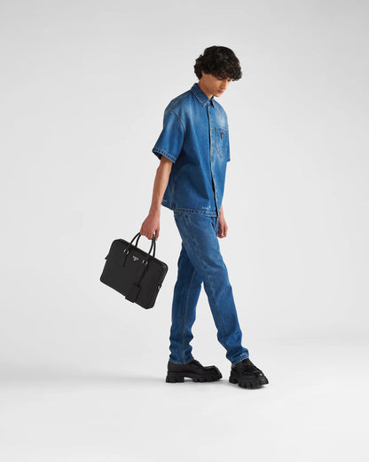 Saffiano Leather Work Bag