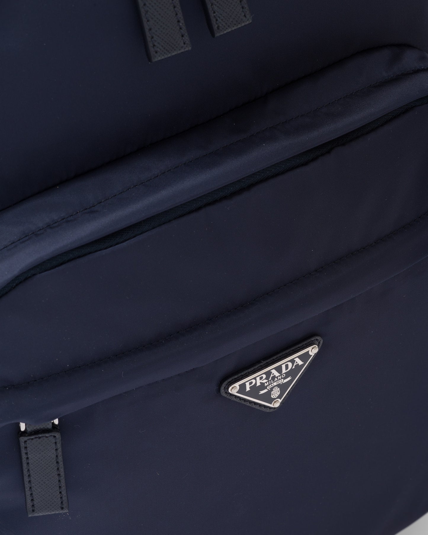Re-Nylon and Saffiano leather backpack