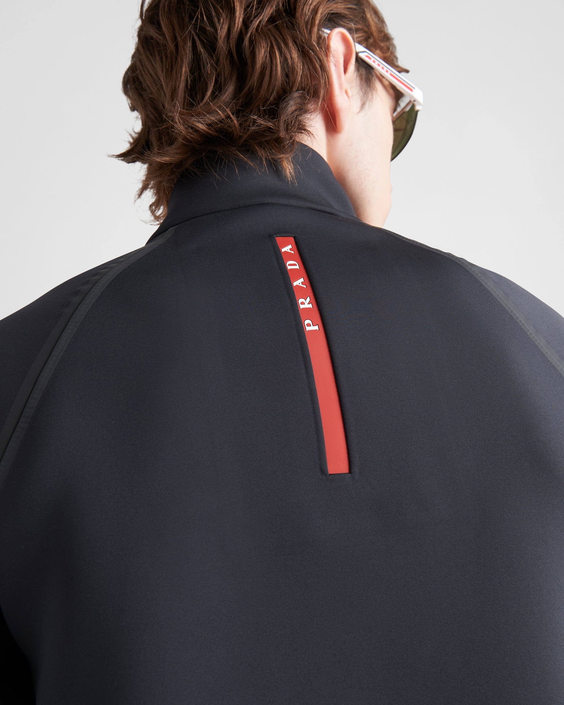 Recycled double jersey zip-up jacket