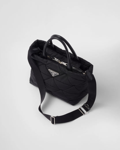 Small Re-Nylon padded tote bag
