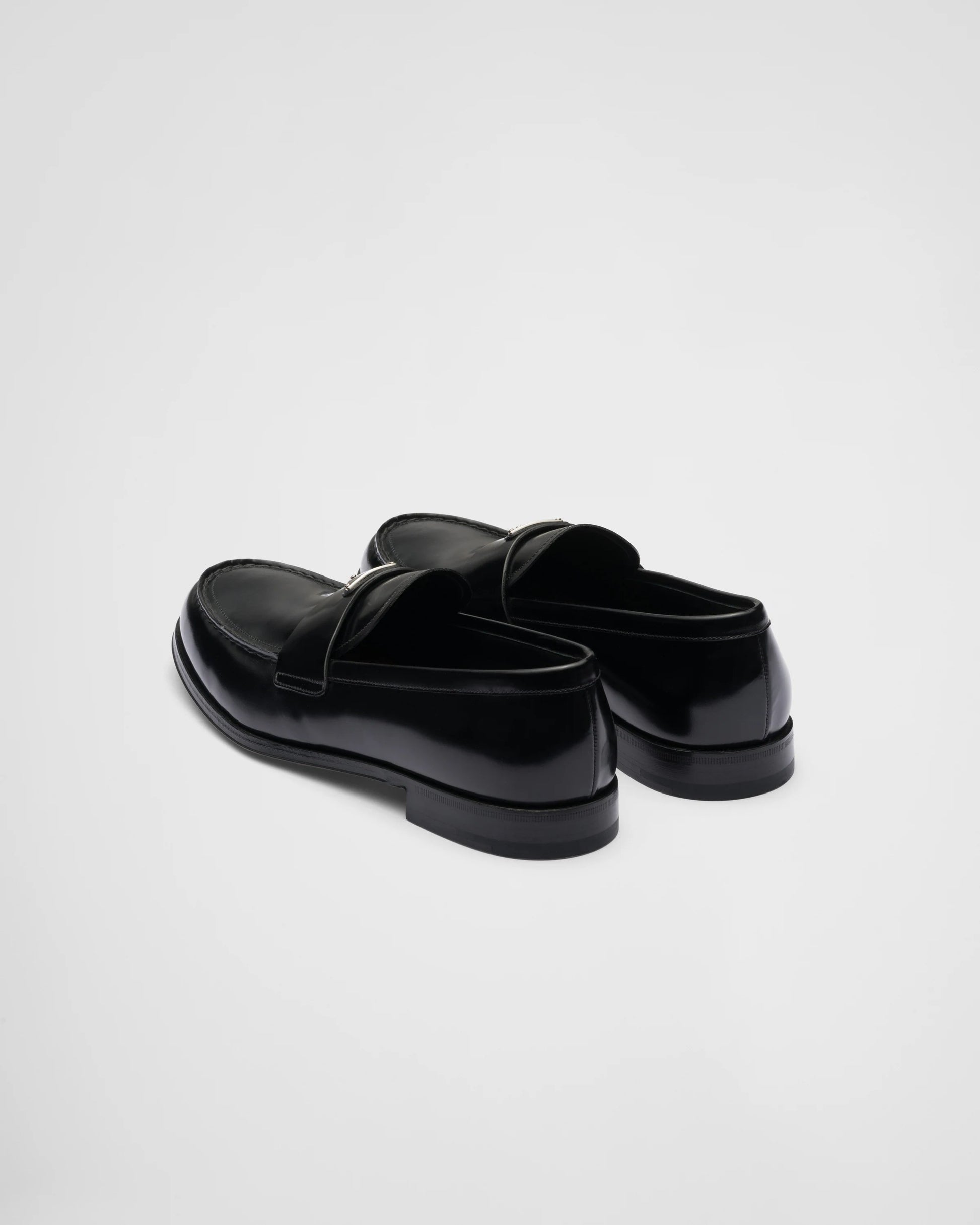 Brushed leather loafers