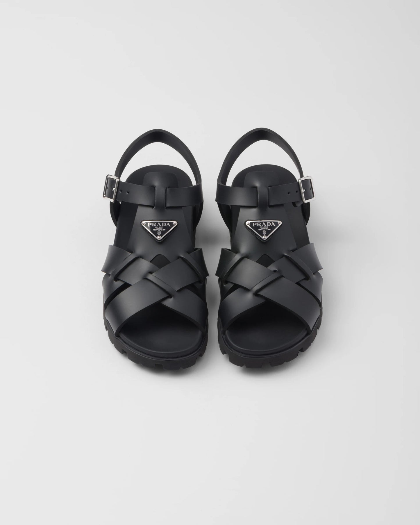 Crisscross rubber sandals