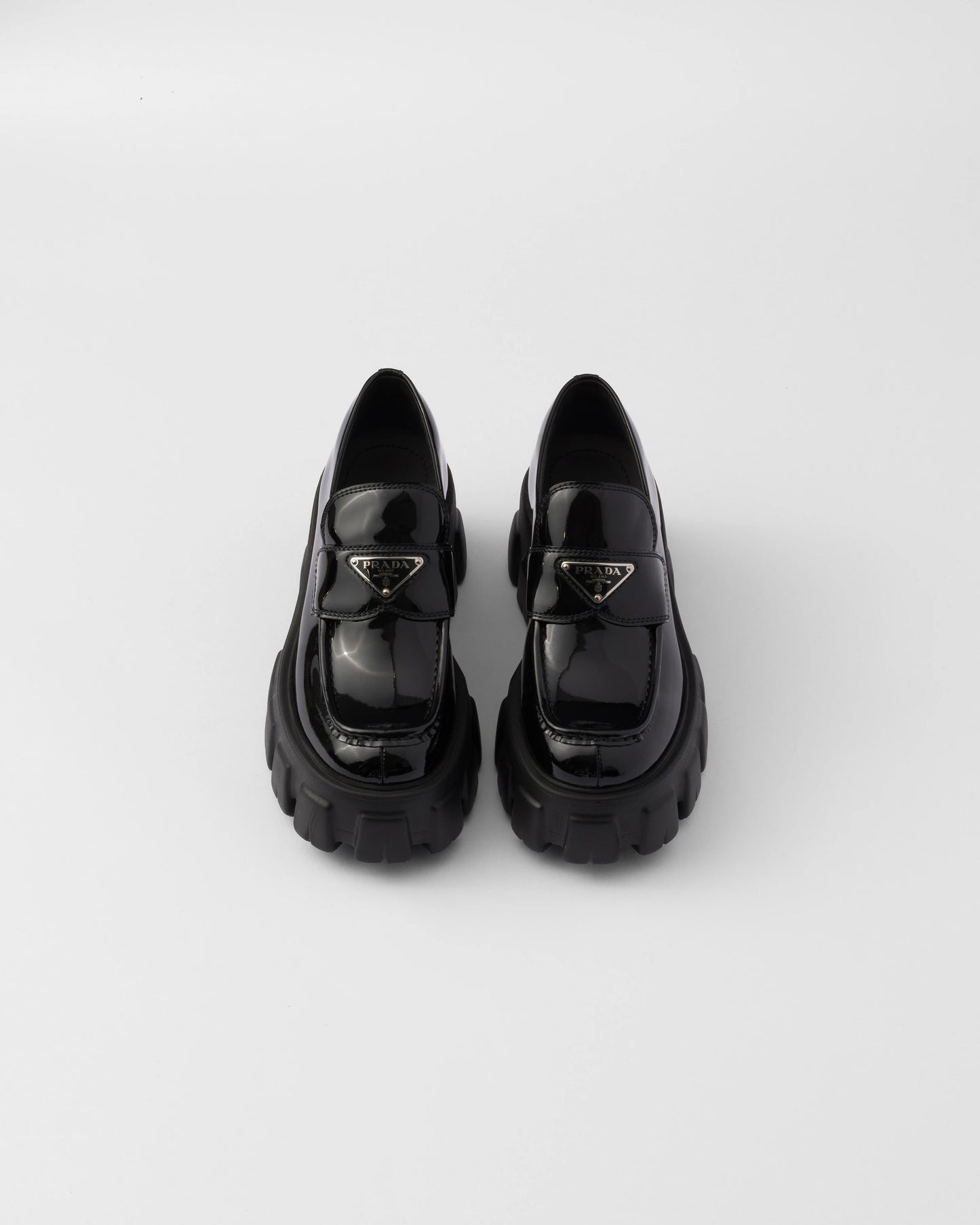 Monolith patent leather loafers