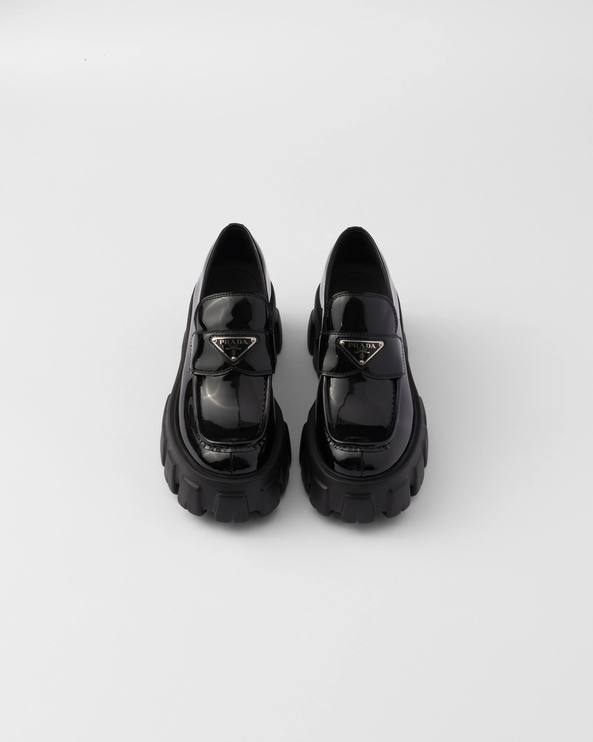 Monolith patent leather loafers