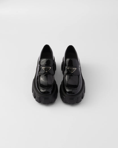 Monolith patent leather loafers