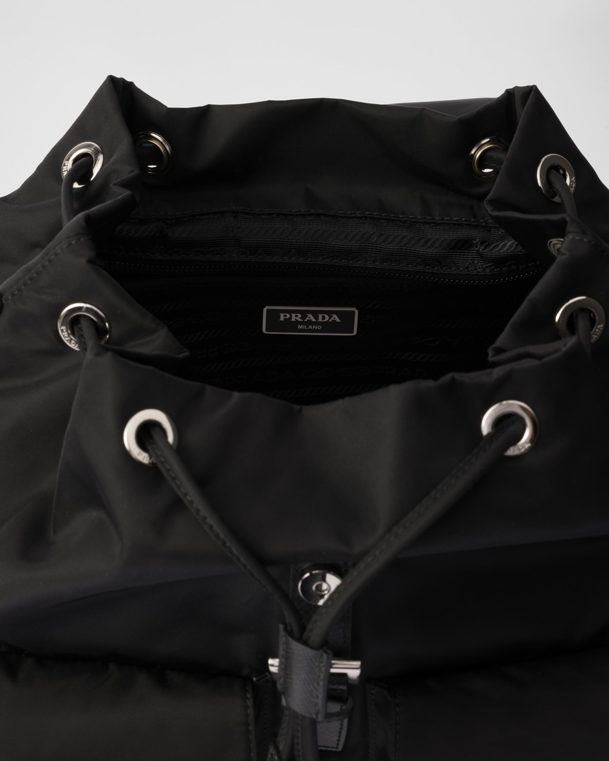 Medium Re-Nylon backpack with pouch