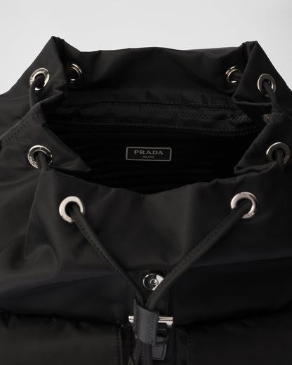 Medium Re-Nylon backpack with pouch
