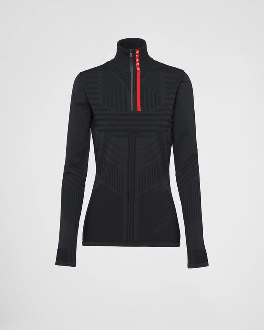 Tech Rec Re-Nylon piqué sports top