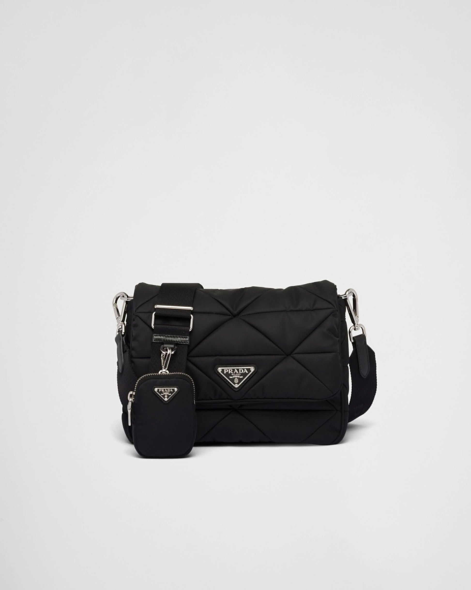 Padded Re-Nylon shoulder bag