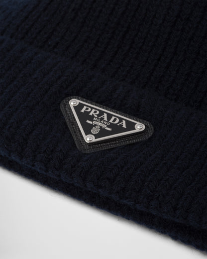 Wool and cashmere beanie