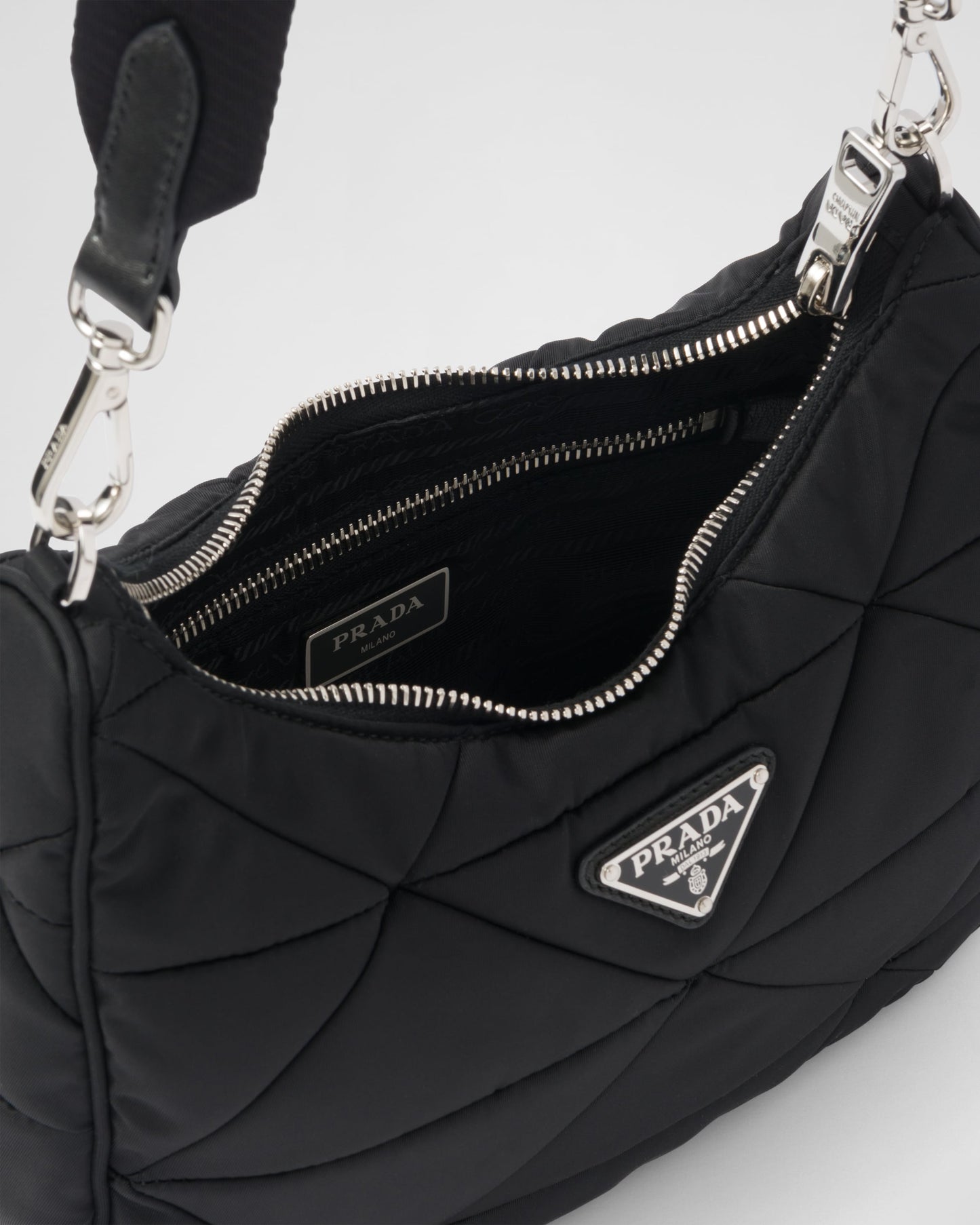 Padded Re-Nylon shoulder bag