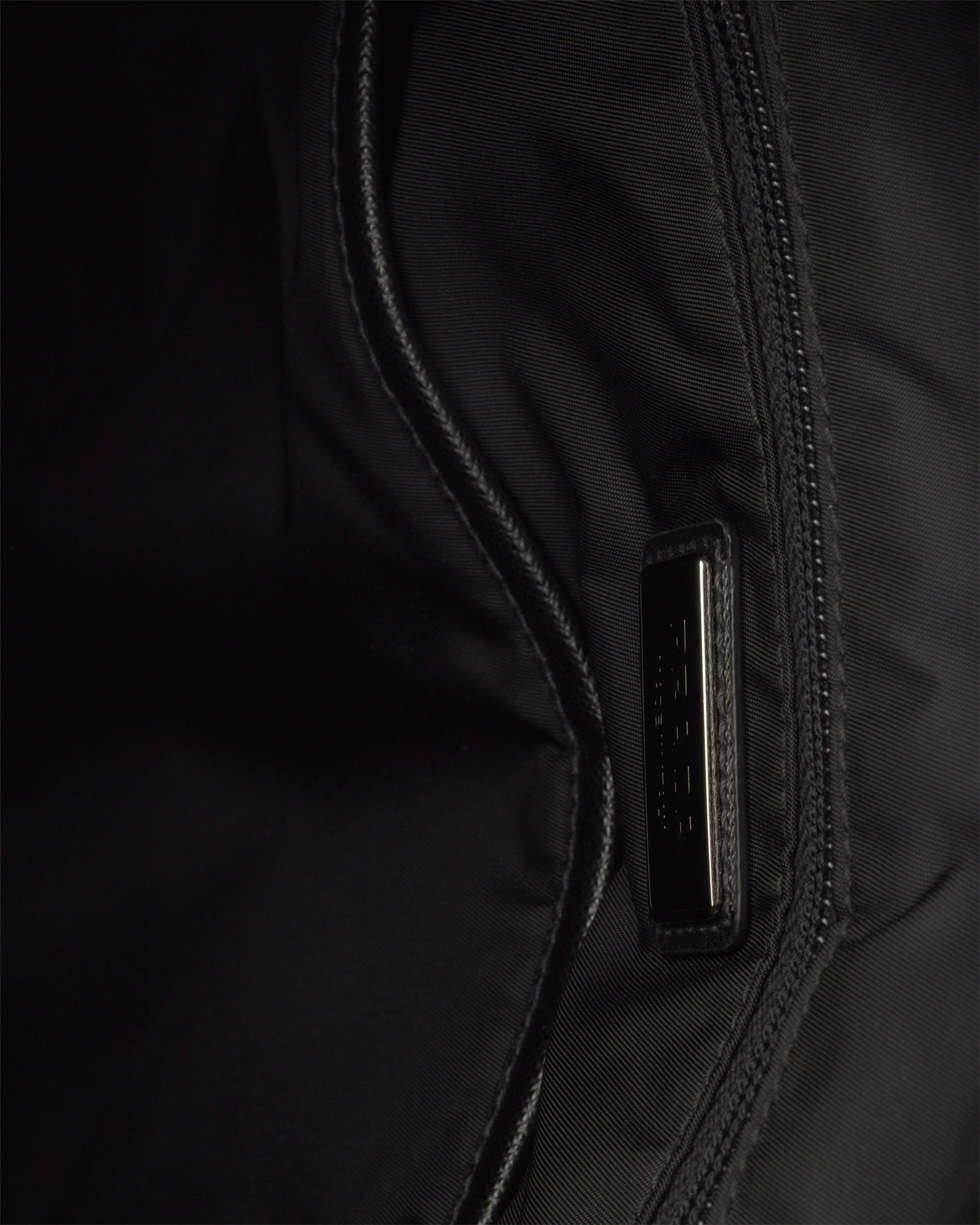 Re-Nylon and Saffiano leather backpack