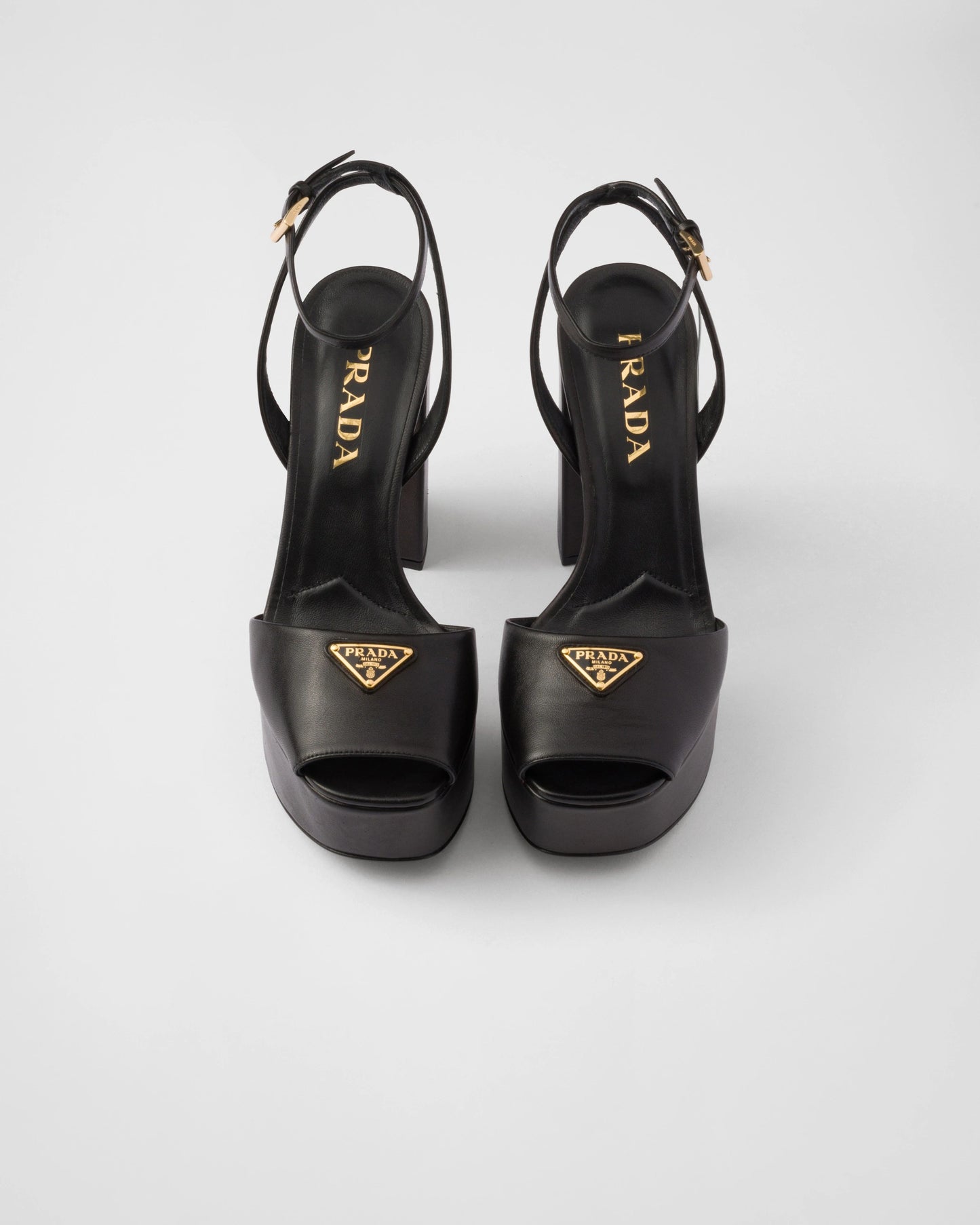 Nappa leather platform sandals