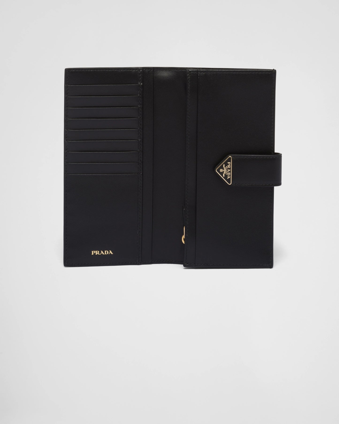 Large Saffiano and smooth leather wallet